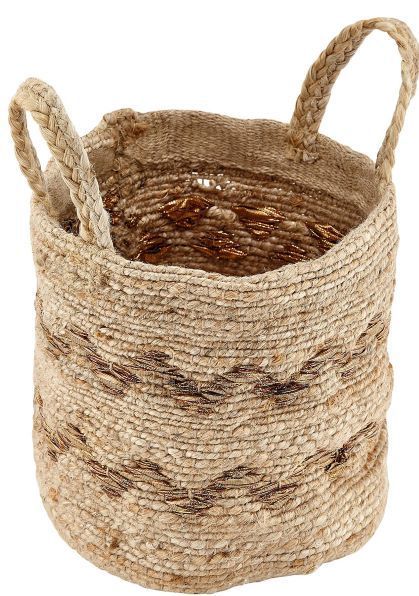 Liv Korb JUTE medium natur gold Übertopf Aufbewahrung | 22x20 cm| -  | www.luiseundfritz.de