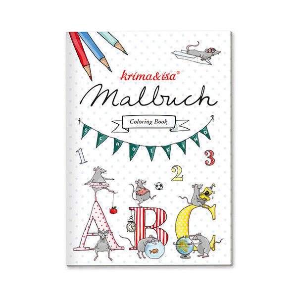 MALBUCH Heft SCHULANFANG Ausmalbuch mit Figuren + Zahlen DIN A5 krima & isa® -  | www.luiseundfritz.de