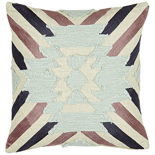 KISSENHÜLLE bestickt MAUVE + SALBEI 16,90 € 45x45 cm | BOHO Liv Interior - HEIMTEXTILIEN | www.luiseundfritz.de