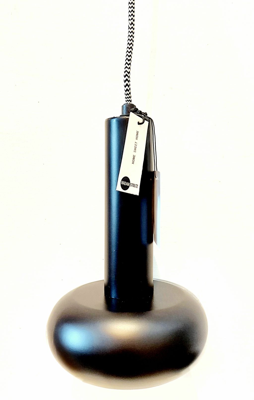 Madam Stoltz - Madam Stoltz LAMPE Hängelampe 39,- € BLACK 15,5x27 cm  / 2 Meter Zuleitung  kaufen bei luiseundfritz.de