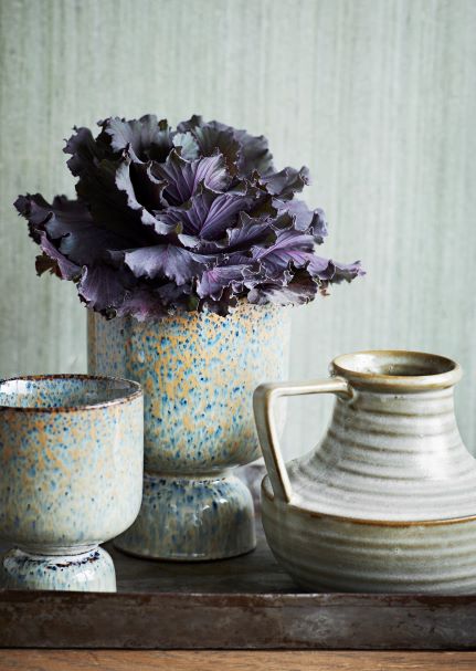 Madam Stoltz Vase Blumentopf LIQUID blau rost handmade Stoneware dieses Produkt findest du hier im Shop bei Luise und Fritz - Abb: madam-stoltz-vase-HY18007H-14-luiseundfritz-mood