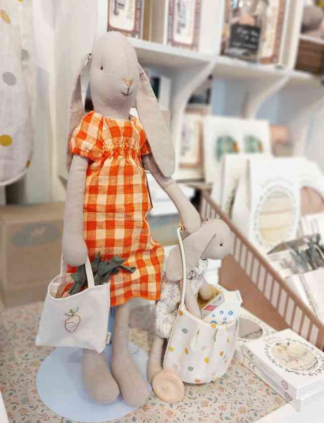 maileg bunny beim einkauf mit trolley bei luiseundfritz.de