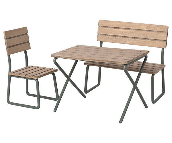 Maileg - Maileg Garten Set für Mäuse | Gartensitzgruppe Holz | Zubehör Mailegwelt | www.luiseundfritz.de