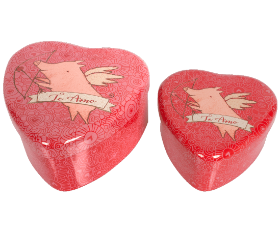 Maileg Herzdosen er Set Schweinchen AMOR Geschenkdose Liebe cm Te Amo dieses Produkt findest du hier im Shop bei Luise und Fritz - Abb: maileg-geschenk-herzdose-liebe-valentinstag-20-4025-00-luiseundfritz.de