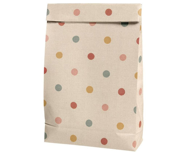 Maileg - Maileg Geschenktüten Set 5x groß PUNKTE Papierbeutel 28,5 cm | Bodenbeutel Dots | www.luiseundfritz.de