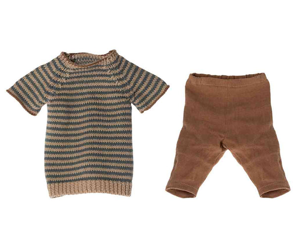 Maileg Hasenkleidung Größe 4 Bekleidungsset - Pullover und Hose | Puppenkleidung