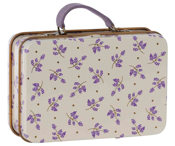 Maileg Koffer MADELEINE lavendel | Puppenkoffer mit Blumenmuster 7x11 cm Metallkoffer