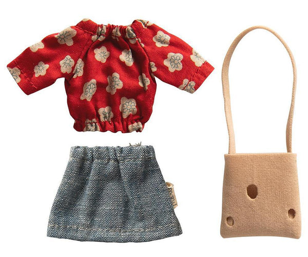 Maileg Kleidung für Mama-Maus Mauskleidung Bluse, Rock, Handtasche | Maileg-Gr. Eltern-Maus - SPIELZEUG | www.luiseundfritz.de