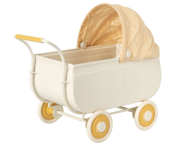 Maileg - Maileg Puppenwagen PRAM gelb | Kinderwagen für die Mailegwelt Gr. micro | www.luiseundfritz.de