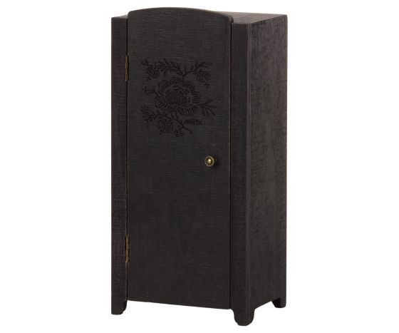 Maileg Schrank 23 cm Miniatur Puppenschrank anthrazit | Wäsche- oder Küchenschrank mit Regalen - SPIELZEUG | www.luiseundfritz.de