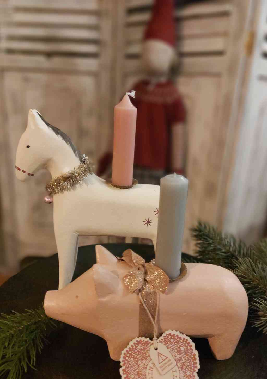 maileg holzschwein und holzpferd kerzenhalter bei luiseundfritz.de