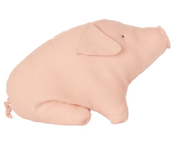 Maileg Schwein POLLY PORK medium 39 cm | Stoffschwein rosa | Kissen Kuscheltier Leinen - Spielzeug | www.luiseundfritz.de
