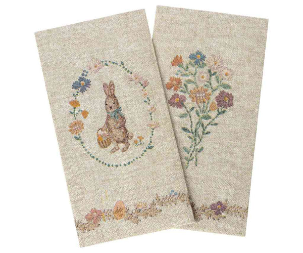 Maileg Servietten Lapin de Pâques natur Osterservietten Papierservietten | 16 Stück