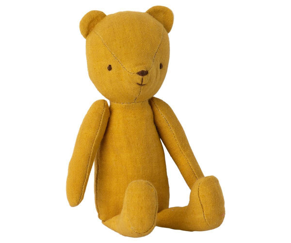 Maileg BÄR Junior TEDDY Bärenkind ca. 19,5 cm senfgelb Leinen | Maileg-Kollektion Teddies - SPIELZEUG | www.luiseundfritz.de