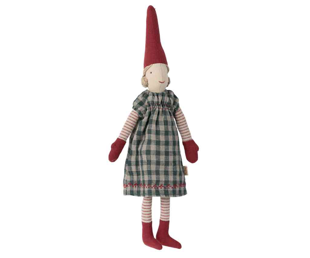 maileg wichtelmädchen in kariertem kleid bei luiseundfritz.de