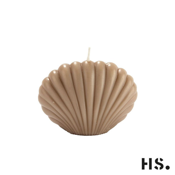 HOME SOCIETY - Muschelkerze beige SHELL CANDLE | Kerze 9x7x5 cm | HOME SOCIETY | www.luiseundfritz.de