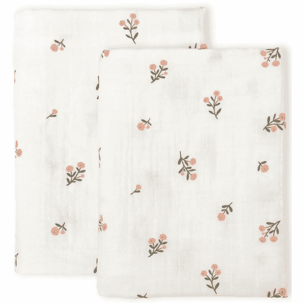 A little lovely company - Musselin Tücher 2er Set LITTLE FLOWERS | 60x60 | Bio Cotton | a little lovely company | www.luiseundfritz.de