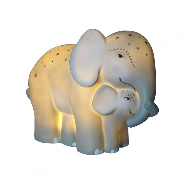 House of Disaster - Tischlampe Elefant mit Baby Kinderzimmerlampe 20 cm LED | HOUSE OF DISASTER | www.luiseundfritz.de