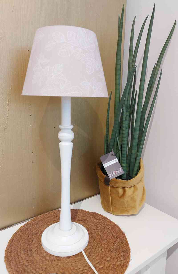 Nordika Lampenfuß LEX | 48x14 cm e27 weiß | Shabby Vintage-Look