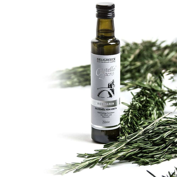 Olivenöl ROSMARIN 250 ml Castello Zacro extra natives Rosmarinöl | DELIGREECE - LEBENSMITTEL | www.luiseundfritz.de