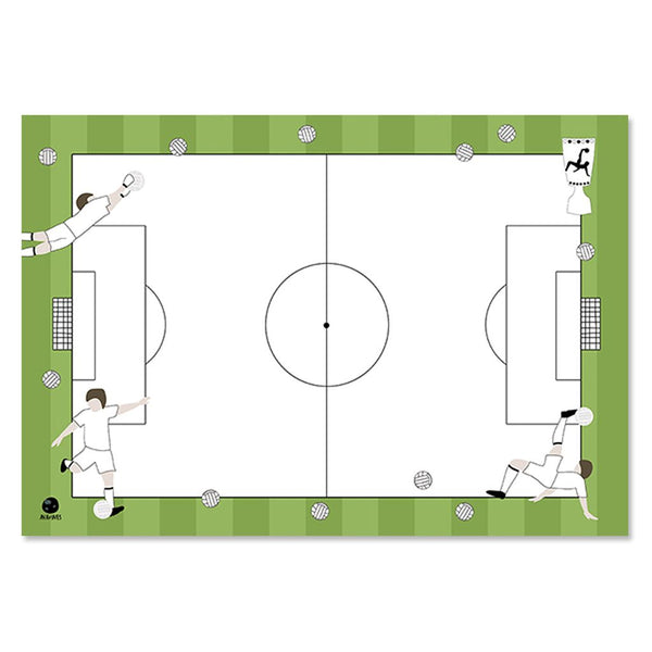 AVA & YVES - Schreibtischunterlage FUSSBALL 48,5 x 33,5 cm | 25 Blatt Recyclingpapier | AVA & YVES | www.luiseundfritz.de