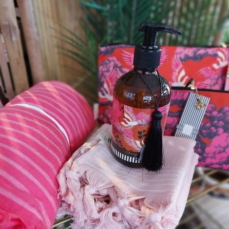 Kosmetiktasche Make Up Bag BOUDOIR 21x13 cm Baumwolle beschichtet LOCO LAMA