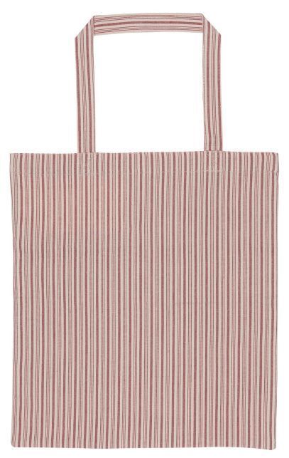 Ib Laursen Stofftasche HIMBEERE gestreift | SALE 4,90 | Einkaufsbeutel 35x34 Baumwolle -  | www.luiseundfritz.de