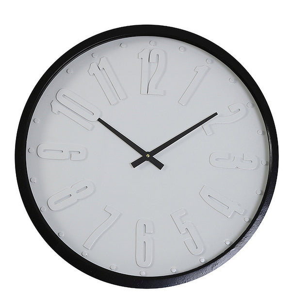 Wanduhr Uhr BLACK & WHITE Metall Racen 58x6,5 cm | Light & Living | Selbstabholung -  | www.luiseundfritz.de